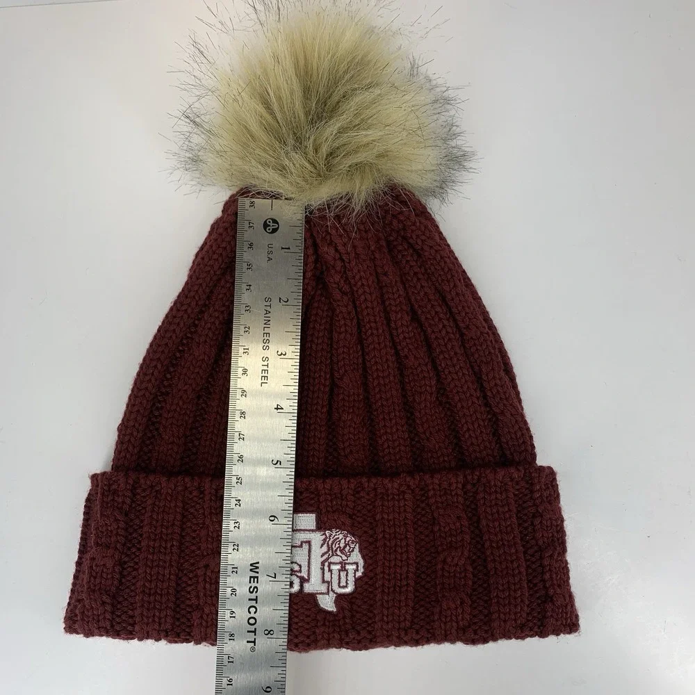 TSU Texas Southern University Toboggan Beanie OSFM Winter Pom Knit Hat Cap